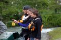 Besichtigung des Salalom Parcours durch die KCM Crew